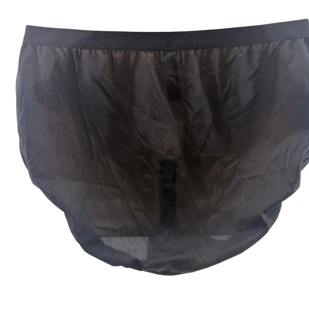 Bali Full Cut Fit Hi Cut 23271 Black Size 2XL/9
